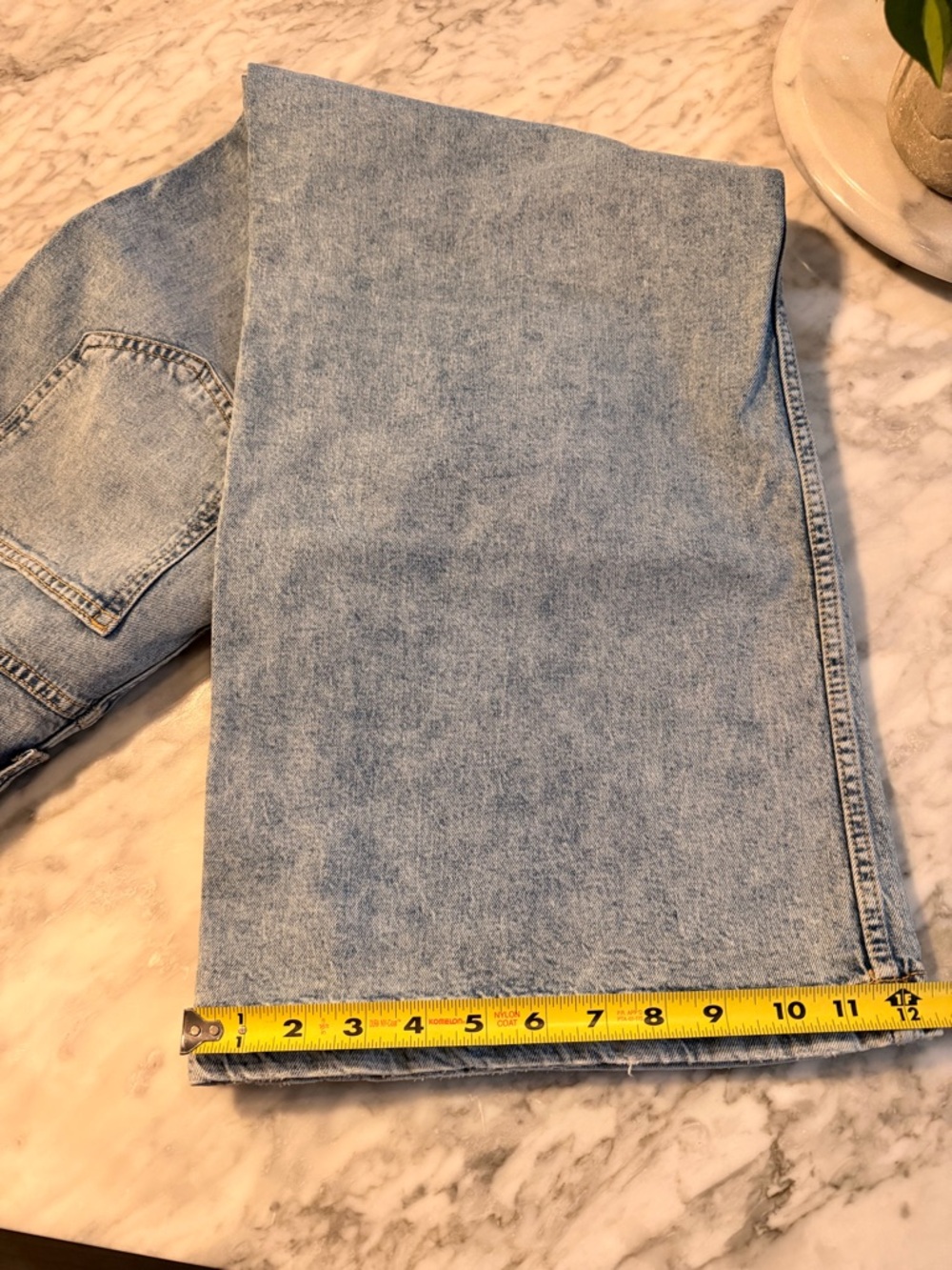 ON 34th wide leg high rise jeans sz 10 30x30 ankle flare - Picture 4 of 7